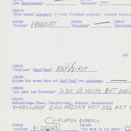 Western questionnaire, answ...