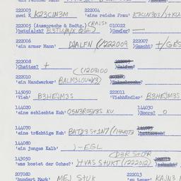 Western questionnaire, answ...