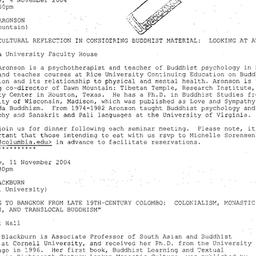 Announcements, 2004-11-04. ...