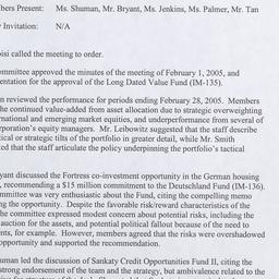 Investment Committee Meeting