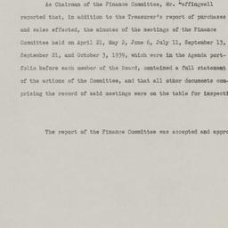 Board Meeting, 10/19/1939