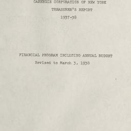 Treasurer's Report, 193...