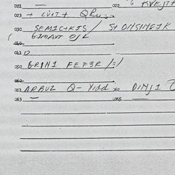 Eastern questionnaire, answ...
