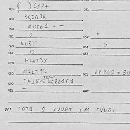 Eastern questionnaire, answ...