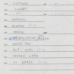 Eastern questionnaire, answ...