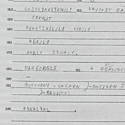 Eastern questionnaire, answ...