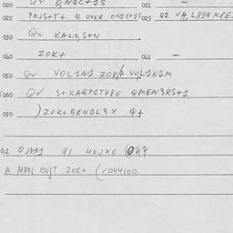 Eastern questionnaire, answ...