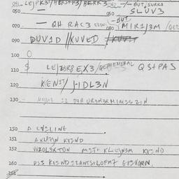 Eastern questionnaire, answ...