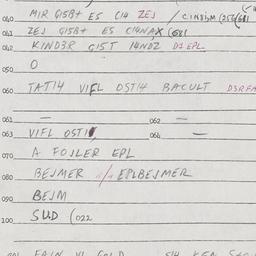 Eastern questionnaire, answ...