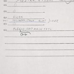 Eastern questionnaire, answ...