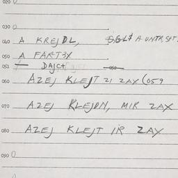 Eastern questionnaire, answ...