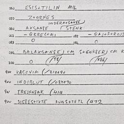 Eastern questionnaire, answ...