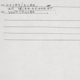Eastern questionnaire, answ...