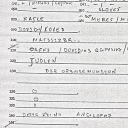 Eastern questionnaire, answ...