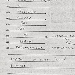 Eastern questionnaire, answ...