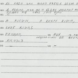 Eastern questionnaire, answ...