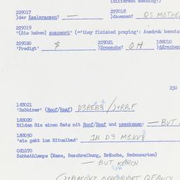 Western questionnaire, answ...
