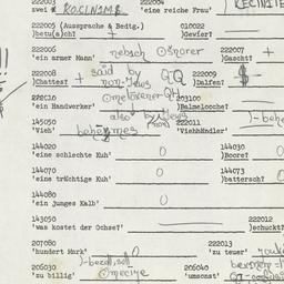 Western questionnaire, answ...