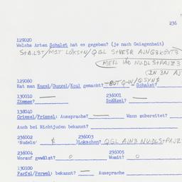 Western questionnaire, answ...