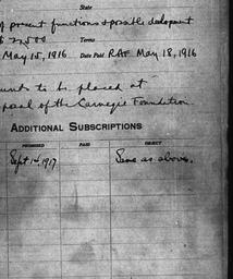 Carnegie General Donations,...