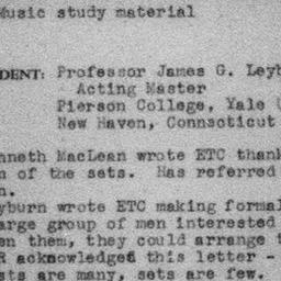 Carnegie Turn-Downs, Music ...