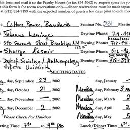 Correspondence, 2003-05-21....