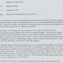 Board of Trustees - Sent to...