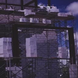 Construction view, workers ...