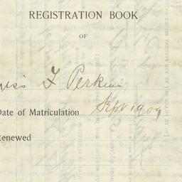 Registration Book of Miss F...