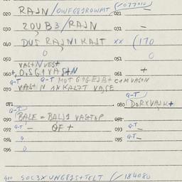 Eastern questionnaire, answ...