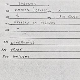 Eastern questionnaire, answ...