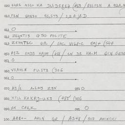 Eastern questionnaire, answ...