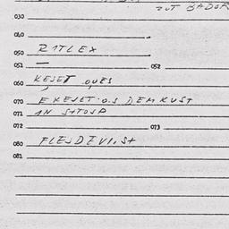 Eastern questionnaire, answ...