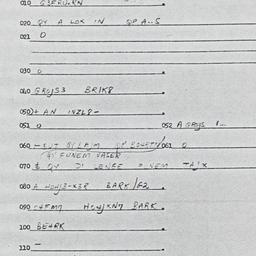 Eastern questionnaire, answ...