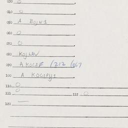 Eastern questionnaire, answ...