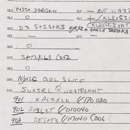 Eastern questionnaire, answ...