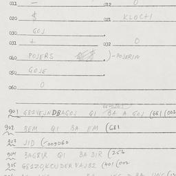 Eastern questionnaire, answ...