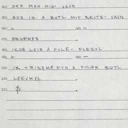 Eastern questionnaire, answ...