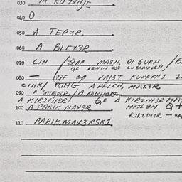 Eastern questionnaire, answ...