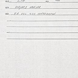 Eastern questionnaire, answ...