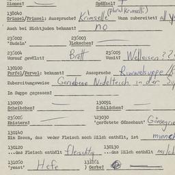 Western questionnaire, answ...