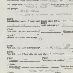 Western questionnaire, answ...