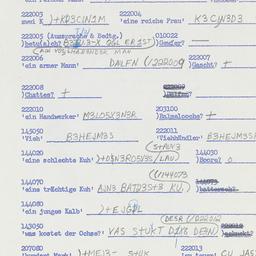 Western questionnaire, answ...