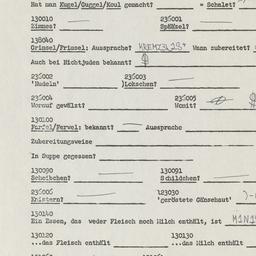 Western questionnaire, answ...