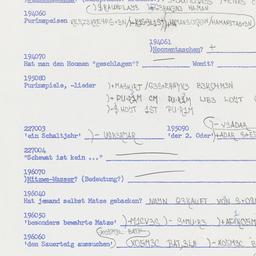 Western questionnaire, answ...
