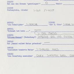 Western questionnaire, answ...