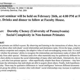 Announcements, 2004-02-26. ...