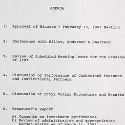 Meeting of the Finance and ...
