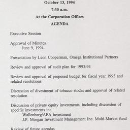 Meeting of the Finance and ...