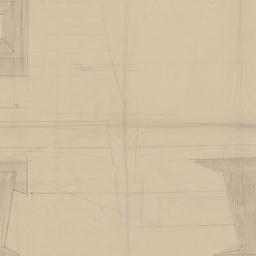 Gutter spout plan, elevations